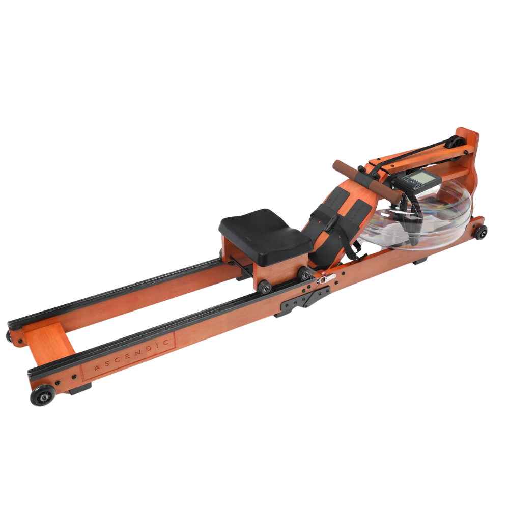 Ascendic 6014 foldbar vandromaskine i egetræ set fra siden