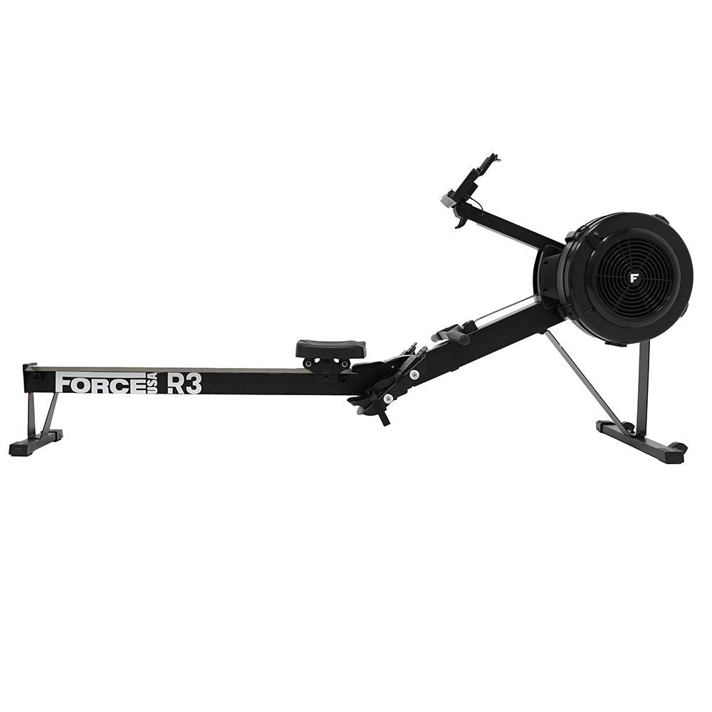 Force USA R3 Air Rower med luftmodstand, lang skinne og træningsskærm